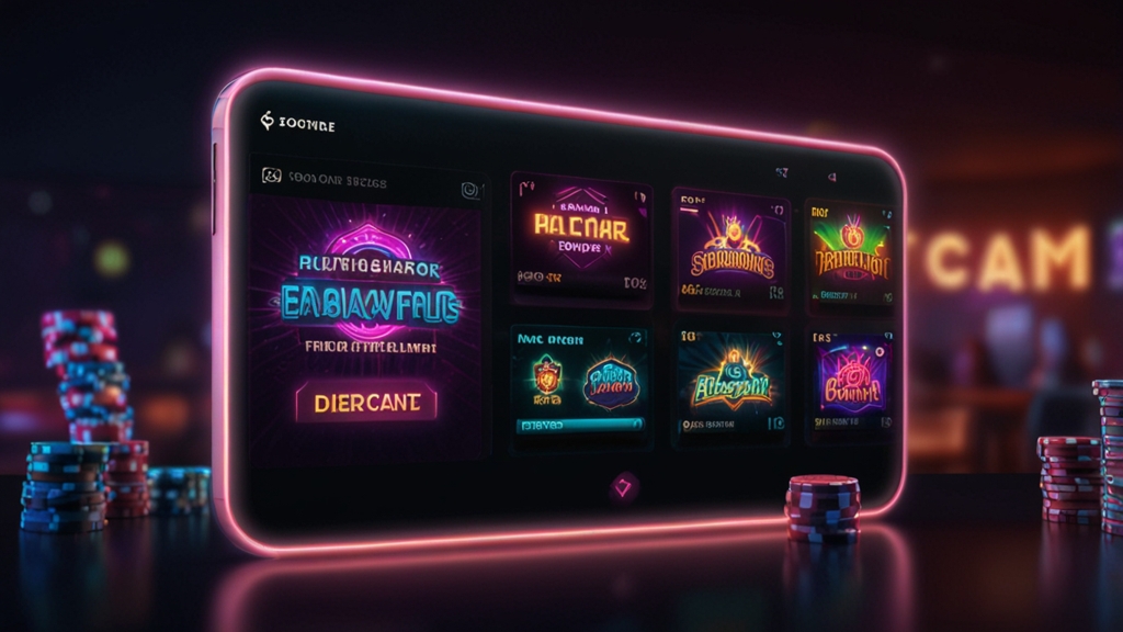 Panou cu cod promo și notificări de bonus activ într-un cazino digital